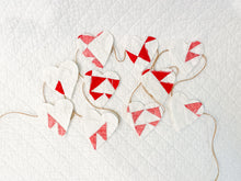 Load image into Gallery viewer, Vintage Quilt Heart Garland
