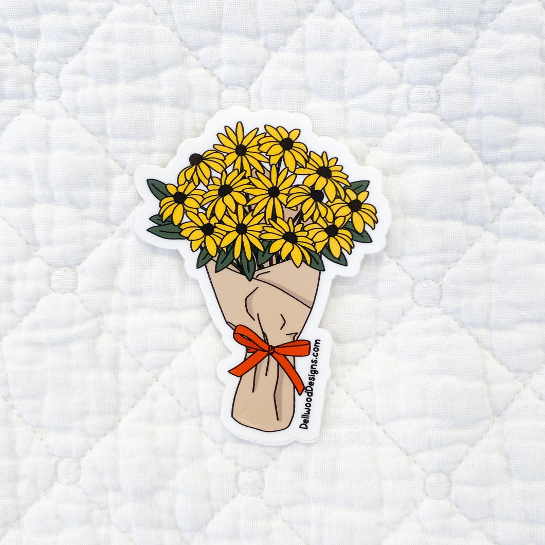 Black Eyed Susan Bouquet Sticker