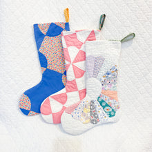 Load image into Gallery viewer, Vintage Quilt Christmas Stockings
