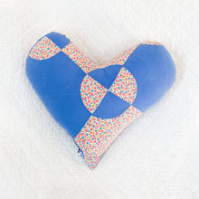 Load image into Gallery viewer, Vintage Quilt Heart Pillow
