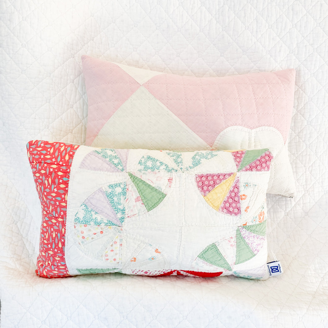 Vintage Quilt Lumbar Pillow