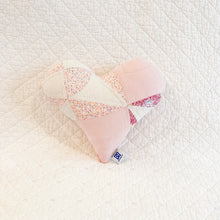 Load image into Gallery viewer, Vintage Quilt Heart Pillow MINI
