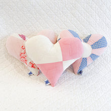 Load image into Gallery viewer, Vintage Quilt Heart Pillow MINI
