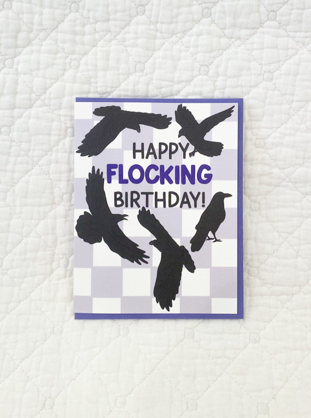 Happy Flocking Birthday Ravens Birthday Card